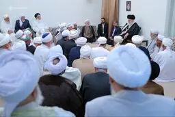 دیدار جمعی از علمای اهل سنت کشور با رهبر انقلاب