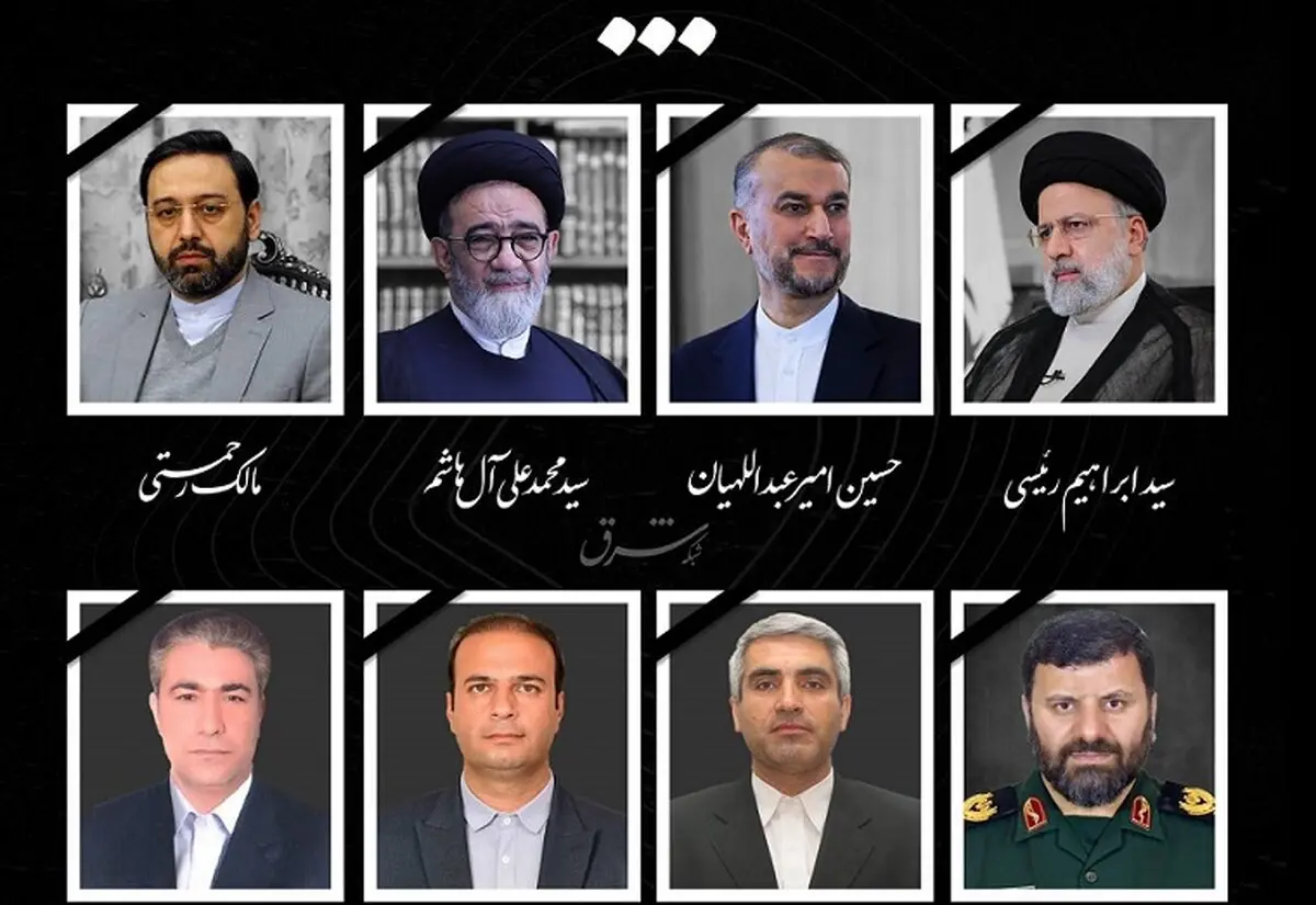 ببینید پیکر رئیس جمهور و همراهان در تهران 