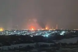توقف پالایشگاه سی زران روسیه با حمله پهپادی اوکراین