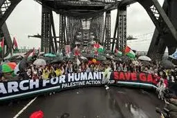 تظاهرات گسترده متفاوت در سیدنی در حمایت از غزه 