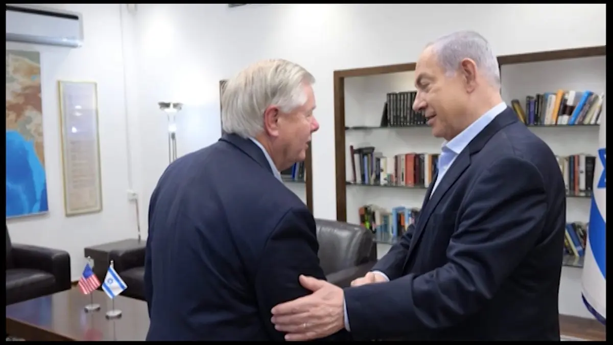 جلسه پشت درهای بسته سناتور گراهام و نتانیاهو برای جنگ