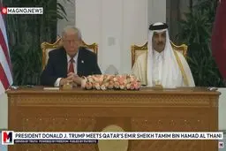 ترامپ در دیدار با امیر قطر: موضوع ایران حل می‌شود