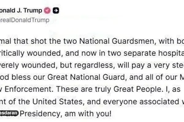 لحظه دستگیری فرد مهاجم در نزدیکی کاخ سفید