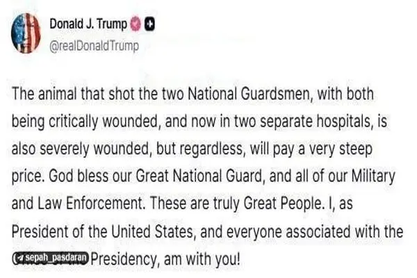 لحظه دستگیری فرد مهاجم در نزدیکی کاخ سفید