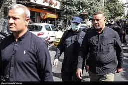 تصاویر حضور محمد باقر قالیباف در مراسم تشییع شهدا