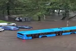 ببینید | مسکو غرق شد