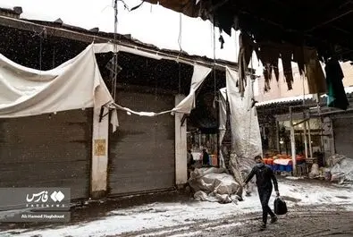 برف در تبریز