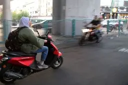 تصاویر موتورسواری زنان در ایران در خبرگزاری های خارجی