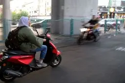 تصاویر موتورسواری زنان در ایران در خبرگزاری های خارجی