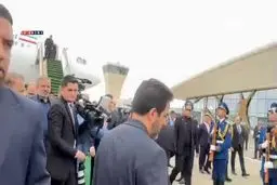 رئیس‌جمهور برای اجلاس اکو وارد جمهوری آذربایجان شد