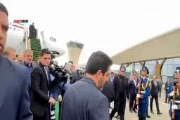 رئیس‌جمهور برای اجلاس اکو وارد جمهوری آذربایجان شد