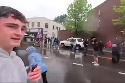 برخورد گارد ملی آمریکا با مردم لس‌آنجلس
