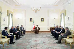 تصاویر دیدار رافائل گروسی با رئیس جمهور