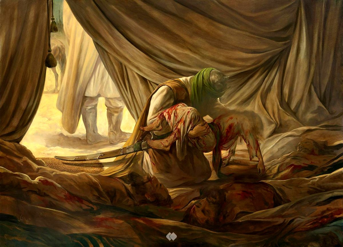 تجسم بازگرداندن پیکر حضرت قاسم(ع) در عاشورا