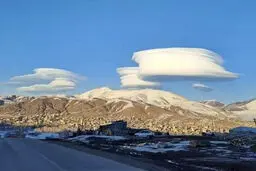 ماجرای ابرهای عجیب در  آسمان ایران