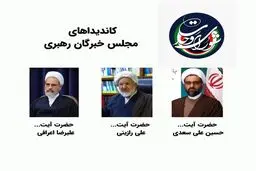 لیست مورد حمایت شورای وحدت برای مجلس خبرگان 