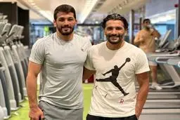 کاظمیان و یزدانی در جنگ این ستا گرامی کشتی و فوتبال