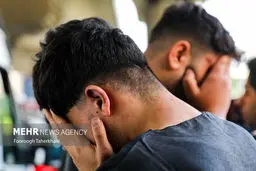 تصاویر بازسازی صحنه جرم در اتوبان صدر
