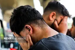 تصاویر بازسازی صحنه جرم در اتوبان صدر
