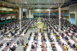 تصاویر سفره افطار امام حسن مجتبی(ع) 