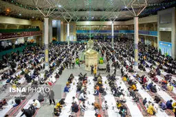 تصاویر سفره افطار امام حسن مجتبی(ع) 