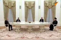 آغاز نشست مشترک رئیس جمهور و ولادیمیر پوتین