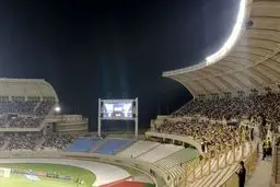 لحظه فاجعه ریزش سقف ورزشگاه پارس شیراز