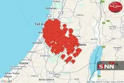 وحشت در اسراییل ؛ تل آویو سرخ شد