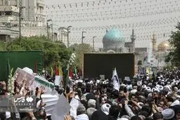 تشییع دومین شهید حادثه حرم مطهر رضوی در مشهد