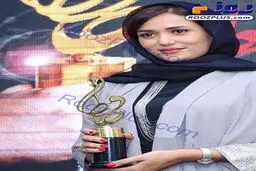 پریناز ایزدیار و تندیس ارزشمندش +عکس