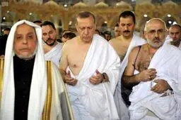 اردوغان در لباس احرام