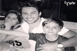 فرهاد مجیدی در کنار فرزندانش امیربردیا و تیام/عکس