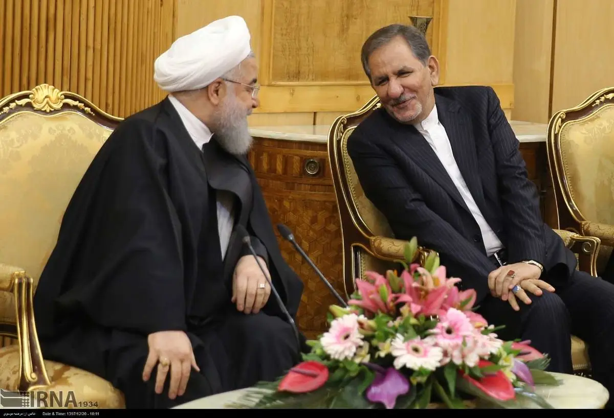 تصوير: خوش و بش روحاني و جهانگيري پيش از سفر به عراق