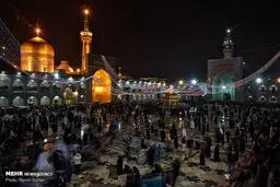 عکس / جشن نیمه شعبان در حرم رضوی