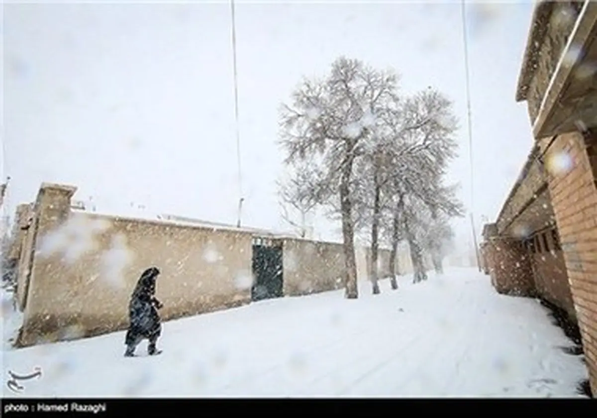 وقتی ابهر هم سفید پوش می‌شود! /تصاویر