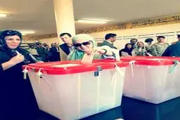 حضور بهنوش بختیاری در انتخابات/عکس