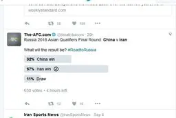 شاگردان کی‌روش برنده دیدار با چین در نظرسنجی کنفدراسیون فوتبال آسیا + عکس