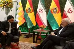 ظریف با رئیس جمهور بولیوی دیدار و گفتگو کرد+عکس