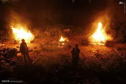 تصاویر سوزاندن اجساد جان‌باختگان زلزله نپال