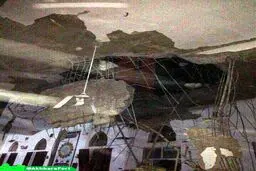تخریب بزرگترین مسجد تاریخی عراق در اثر زلزله/عکس