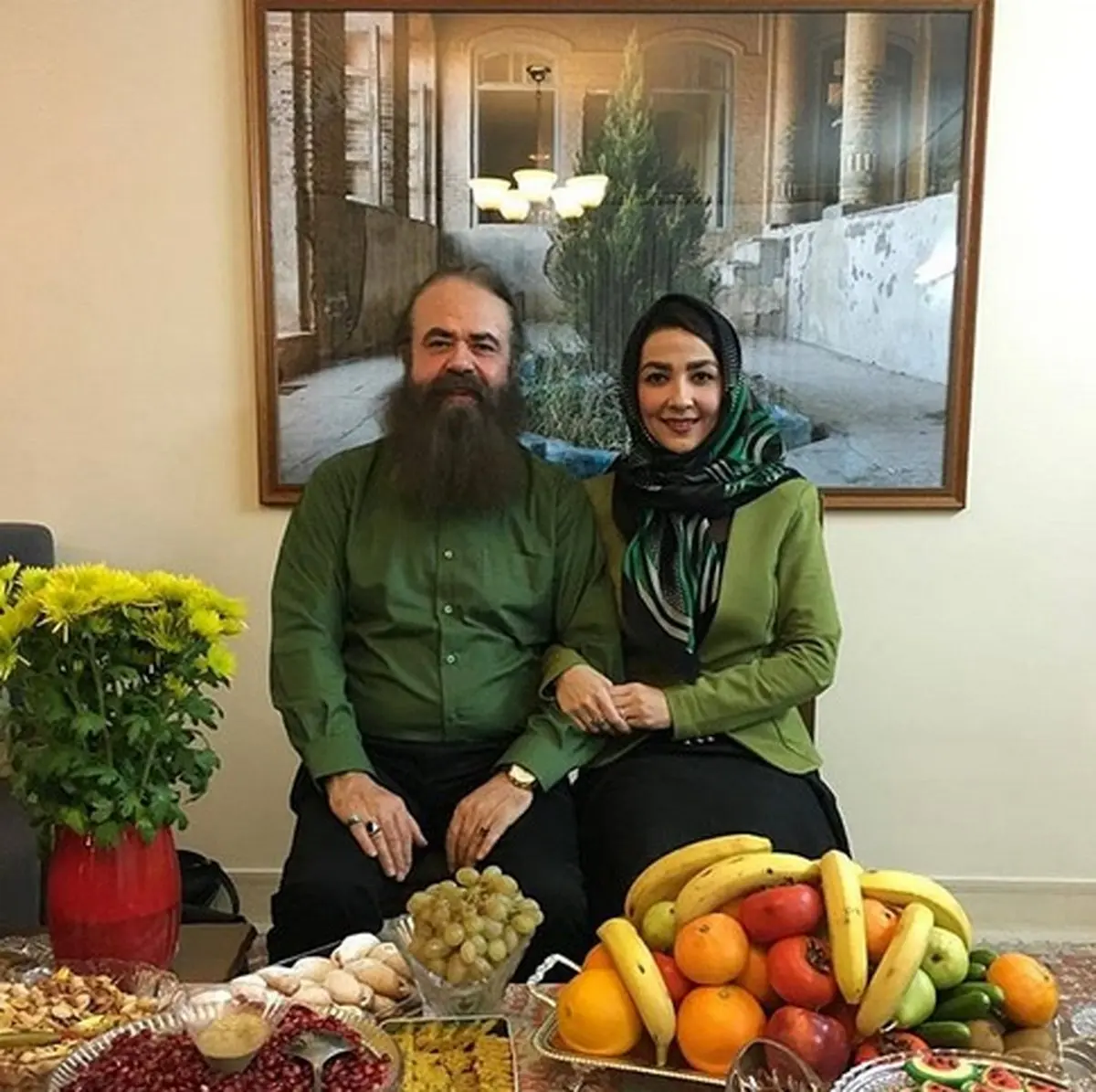 تصویری از سارا صوفیانی و همسرش امیرحسین شریفی