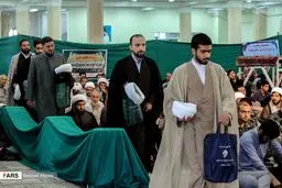 عکس/ آیین «عمامه گذاری» در حوزه علمیه همدان