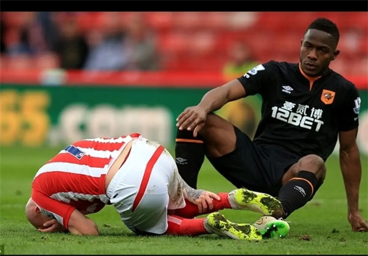 عکس/ مصدومیت وحشتناک بازیکن استوک‌سیتی