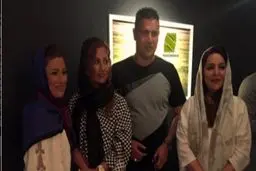 علی دایی و همسرش در نمایشگاه تهمینه میلانی + عکس