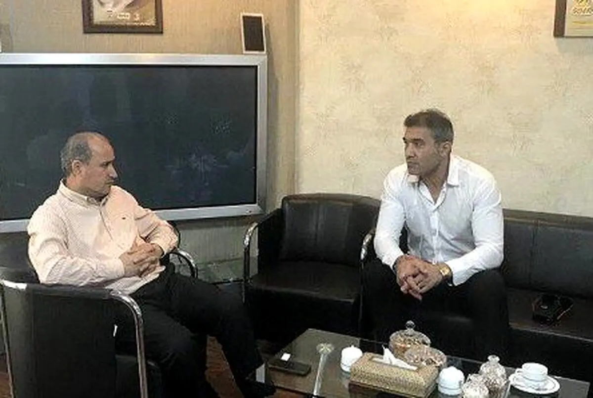 دیدار احمدرضا عابدزاده با تاج در فدراسیون فوتبال + عکس