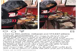 عکسی دیدنی از پدری کردن آقای کارگردان چاق و باحال