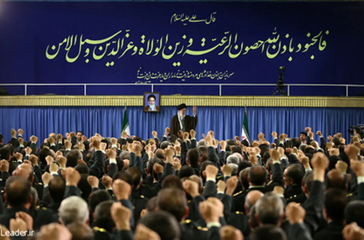 دیدار فرماندهان و مدیران نیروی انتظامی جمهوری اسلامی ایران با رهبر انقلاب به روایت تصویر