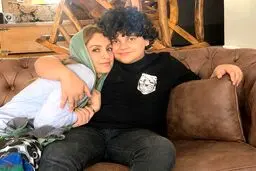 عکس مادر و پسری شقایق دهقان و نویان