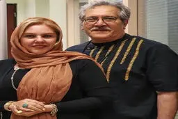 عکس / افسانه چهره آزاد همراه با همسرش