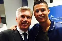 حمایت رونالدو از آنچلوتی برای ادامه حضور در رئال+عکس